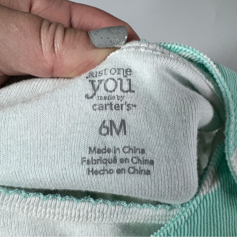 Bundle of Baby Girl Dresses Size 6 Months Floral Polka Dots Stripes Carter’s - Picture 4 of 16